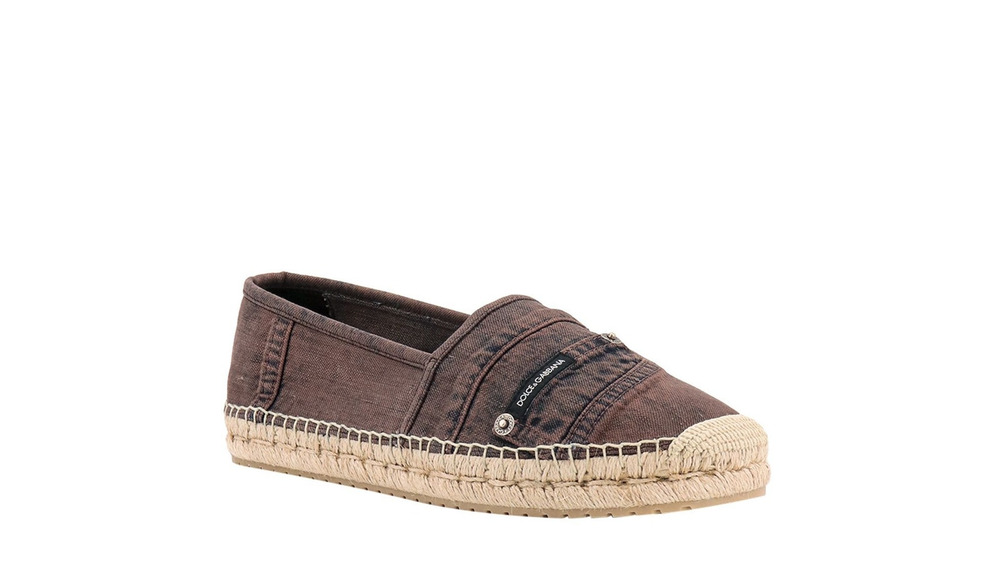 DOLCE & GABBANA Mens Espadrilles Flats Slip On Denim Preppy Casual Going Out 11